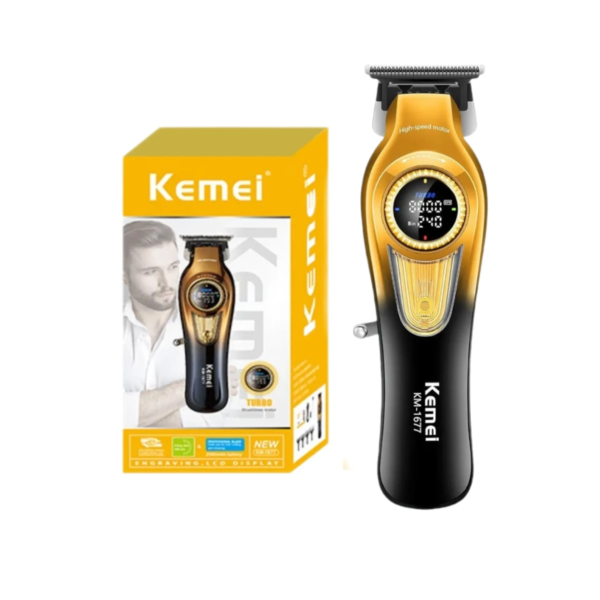 ماشین اصلاح کیمی مدل KM-1677 با تیغه سرامیک و برش مستقیم